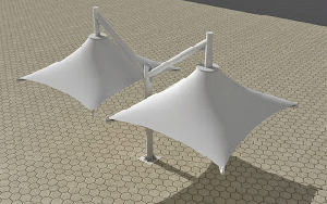 UMBERELL TYPE PARKING SHADES