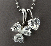 heart shaped zircon stone silver pendant from JIACHIXIN JEWELRY FACTORY, CHENGDU, CHINA